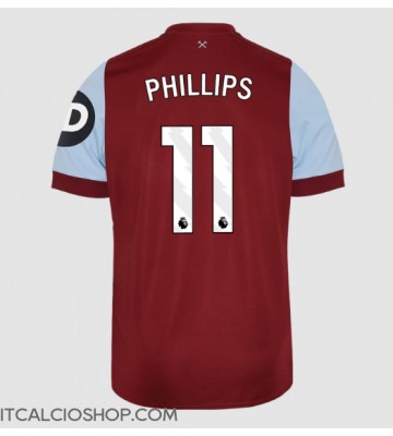 West Ham United Kalvin Phillips #11 Prima Maglia 2023-24 Manica Corta